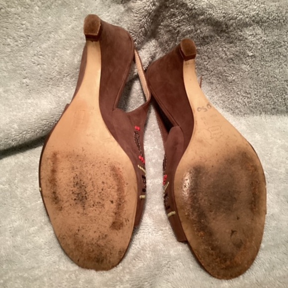 Sacha  London suede wedge sandal - Picture 3 of 9